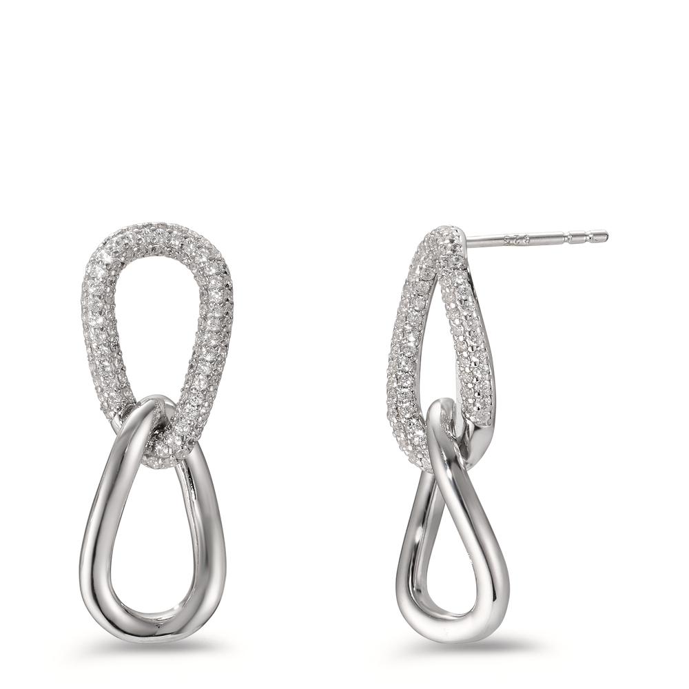 Pendant d'oreilles Argent Zircone Rhodié-606865