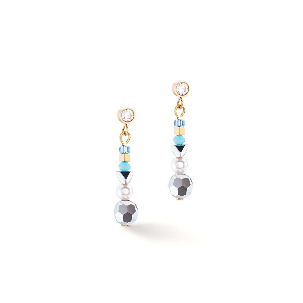 Pendant d'oreilles Acier inoxydable jaune PVD-606913