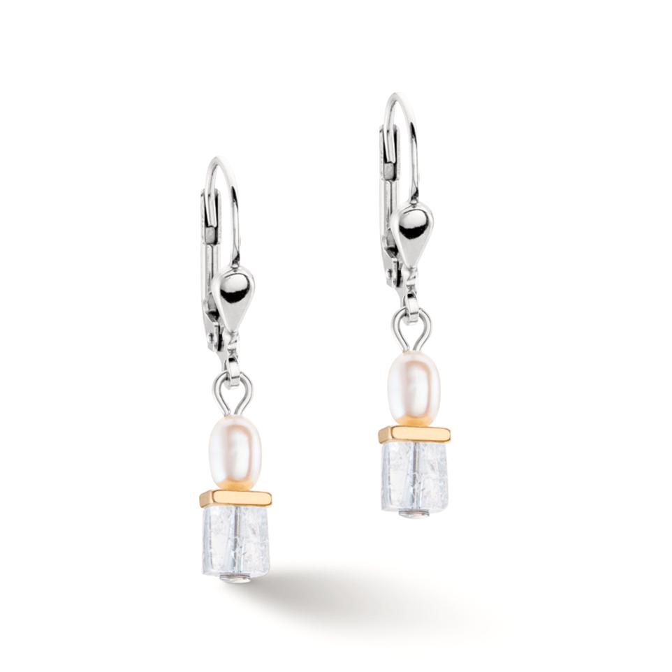 Pendant d'oreilles Acier inoxydable jaune PVD-606916