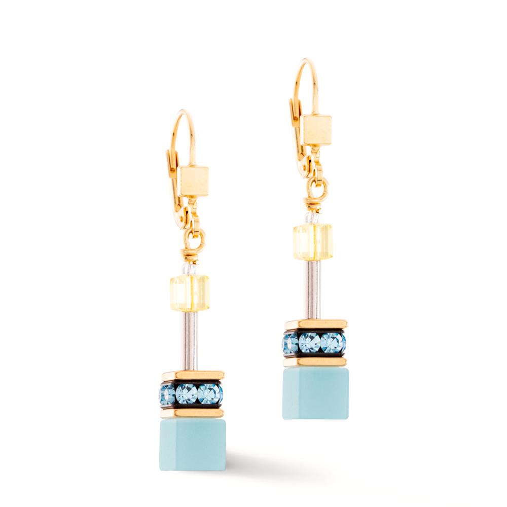 Pendant d'oreilles Acier inoxydable jaune PVD-606925