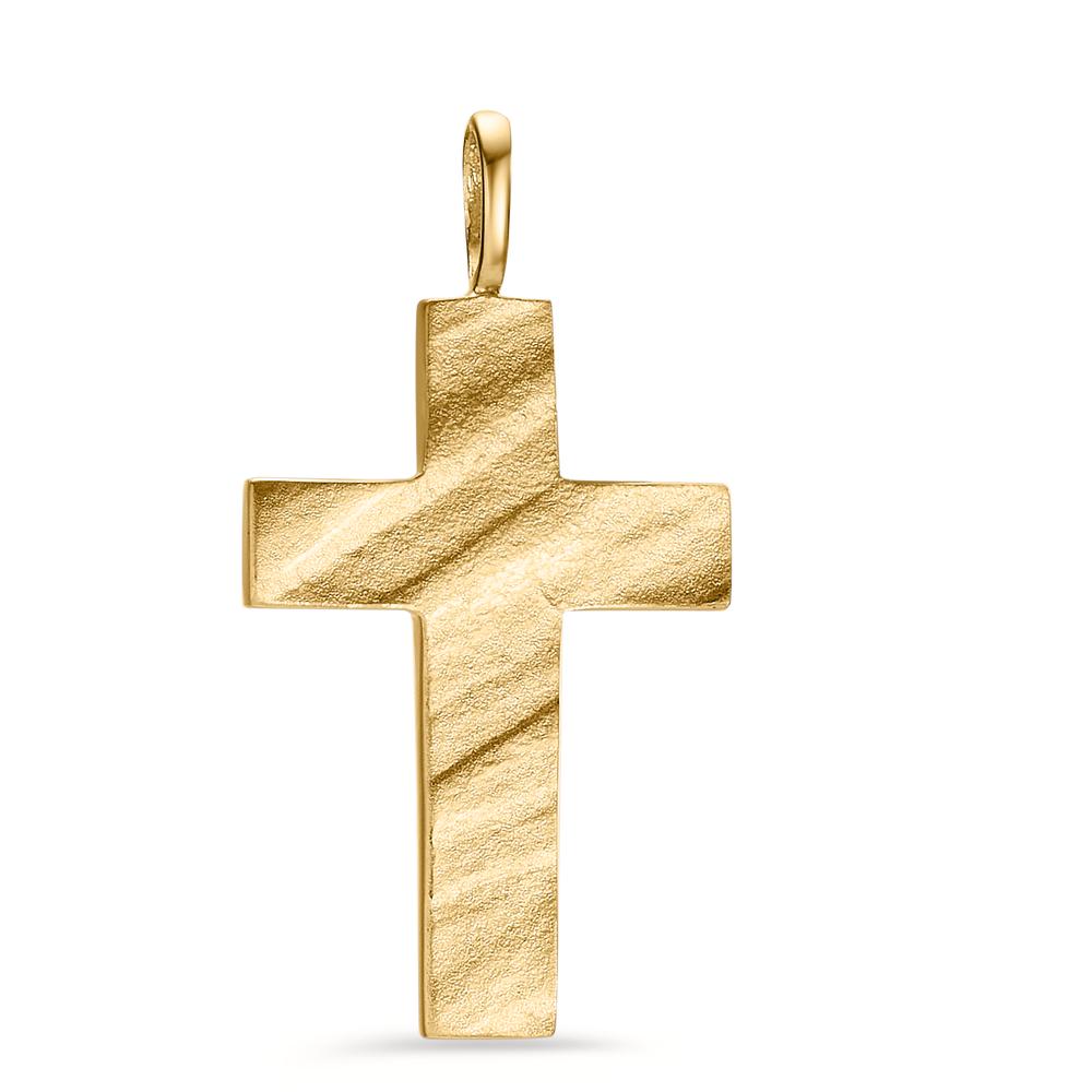 Pendentif Argent jaune Plaqué or Croix-606945