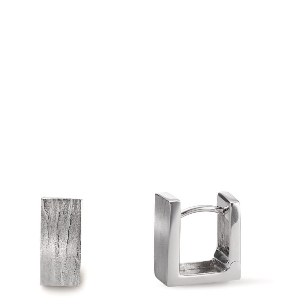 Créoles à charnières Argent Rhodié-606962