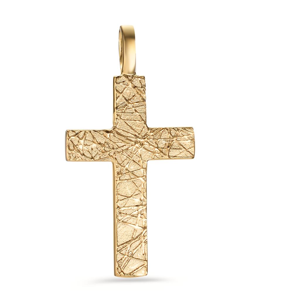 Pendentif Argent jaune Plaqué or Croix-606970