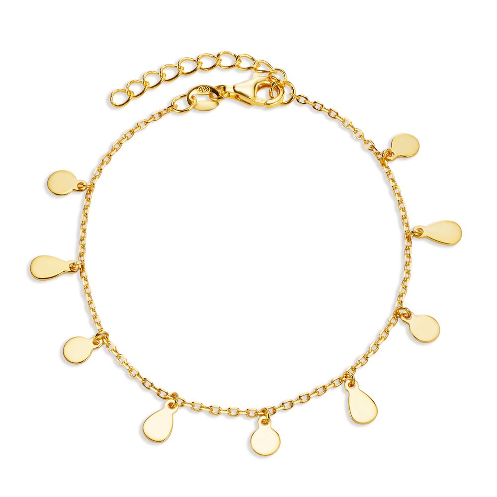 Bracelet Argent Zircone jaune Plaqué or 16-19 cm-606994