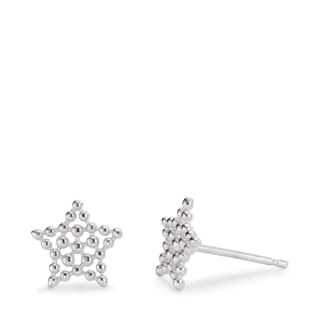 Clous d'oreilles Argent Rhodié Ø8.5 mm-607105