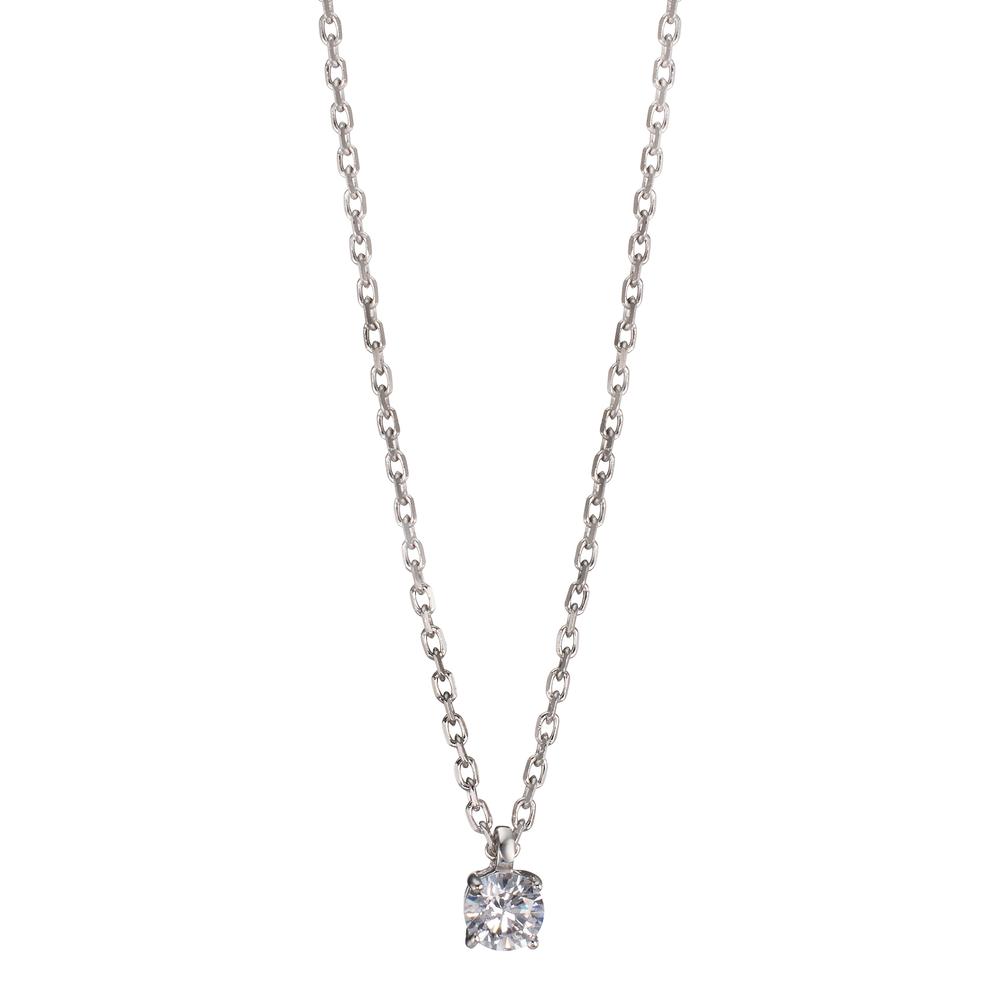 Collier Argent Zircone Rhodié 40-45 cm-607149