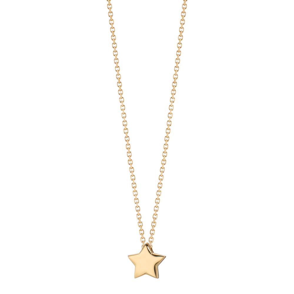 Collier Or jaune 14K Étoile 39-42 cm-607186