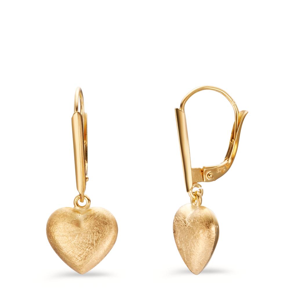 Pendant d'oreilles Or jaune 9K Coeur-607303