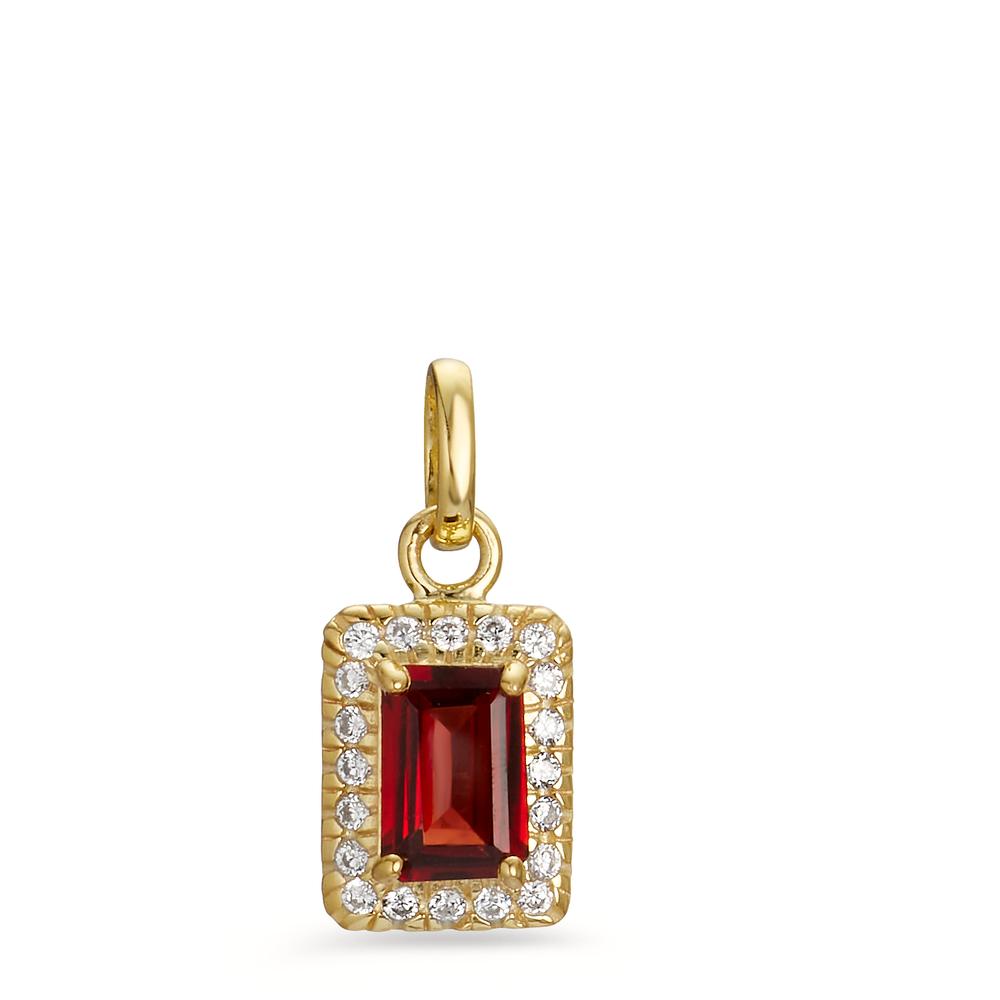 Pendentif Or jaune 9K Grenat, Zircone 20 Pierres-607426