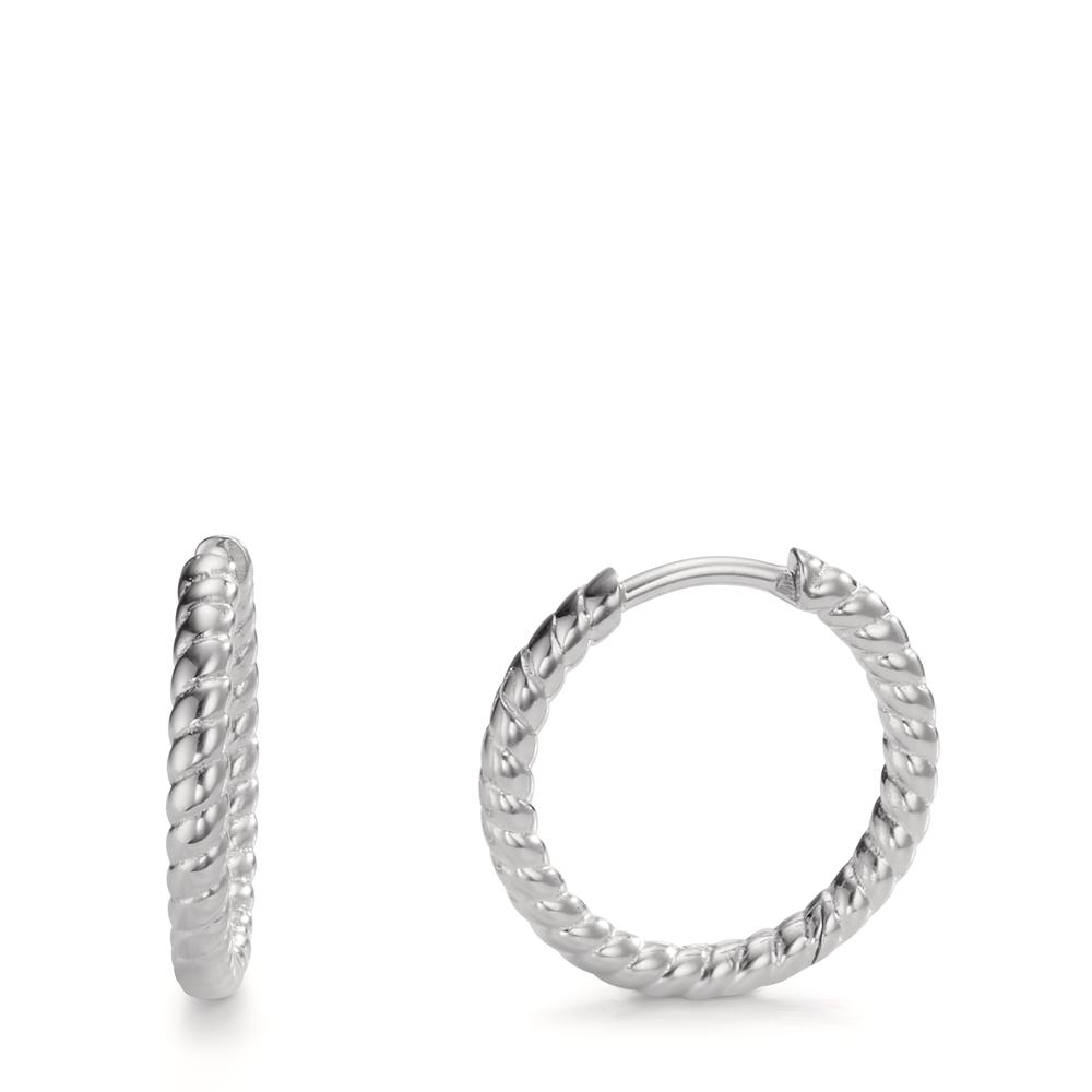 Créoles à charnières Argent Rhodié-607443