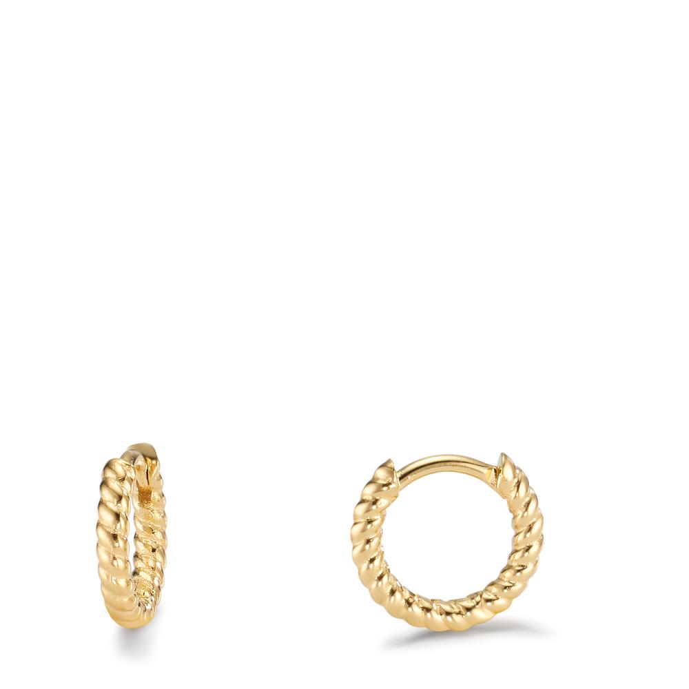 Créoles à charnières Argent jaune Plaqué or-607448