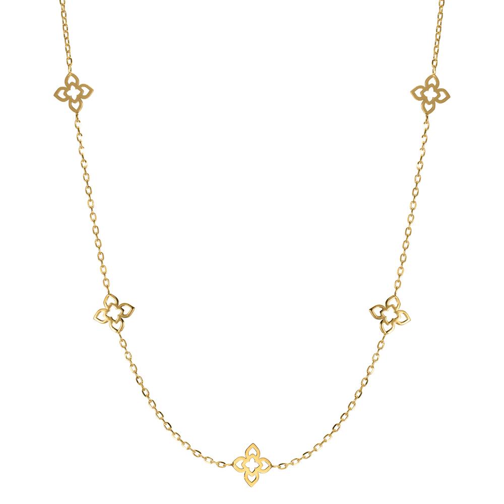 Collier Or jaune 14K Fleur 45 cm-607519