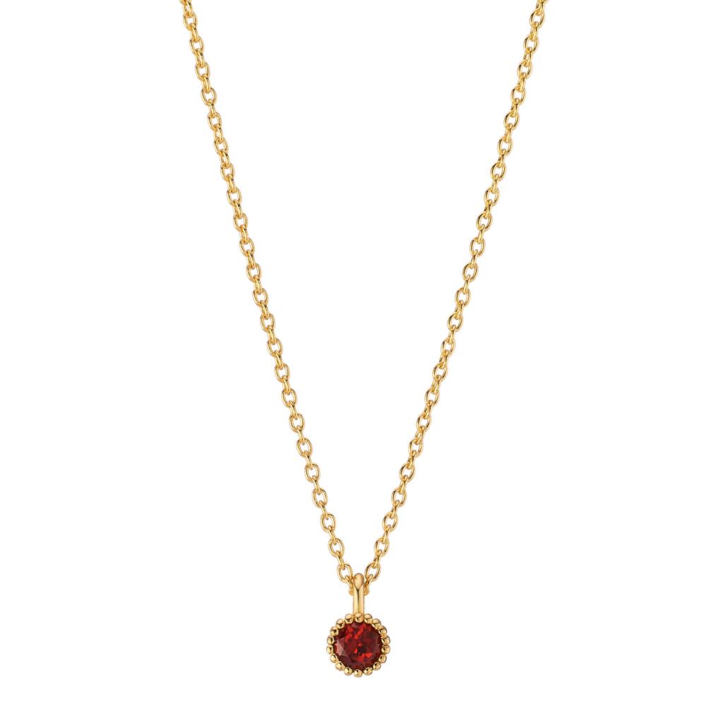 Collier Or jaune 14K Grenat 0.08 ct 39-42 cm-607686