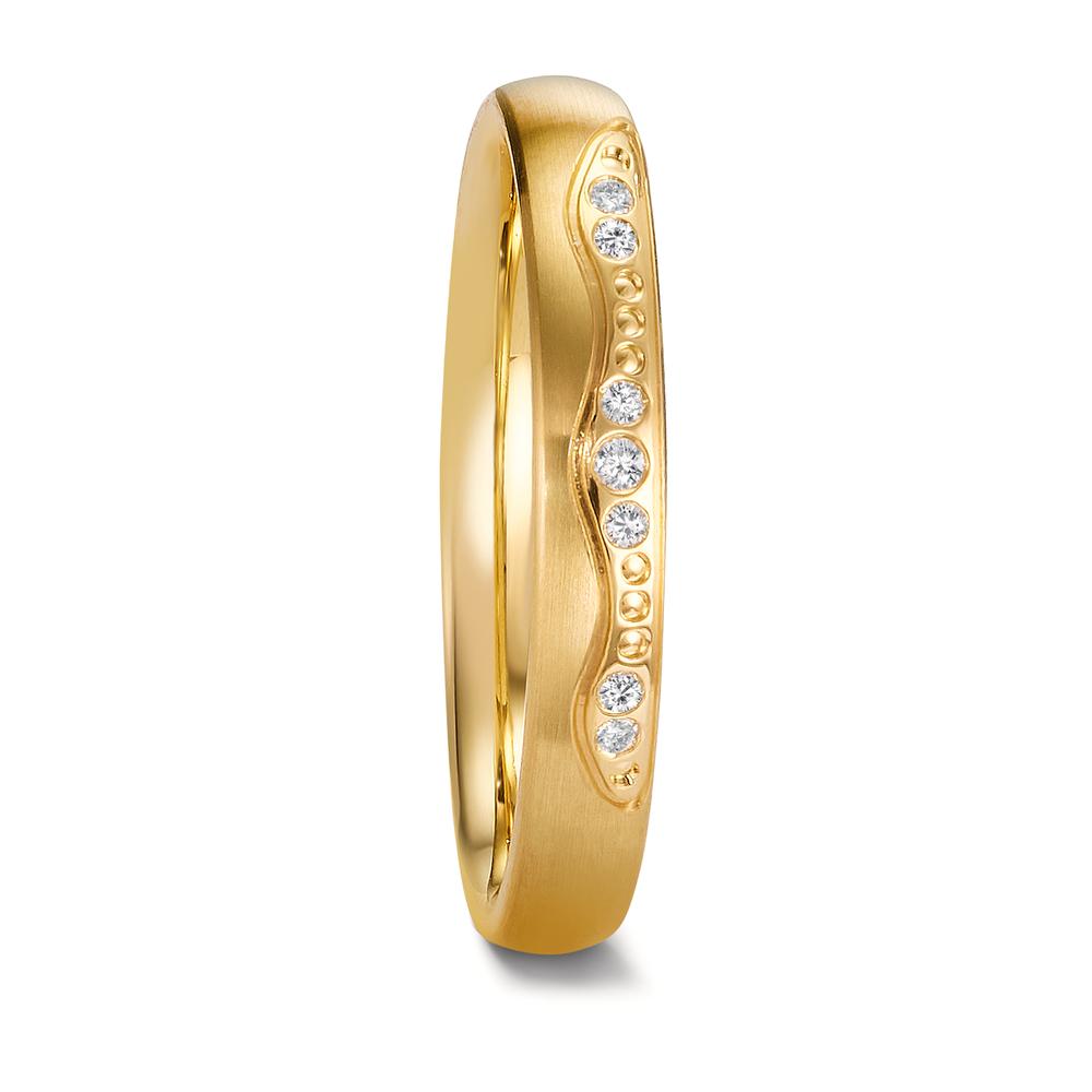 Alliance Or jaune 18K Diamant 0.037 ct, w-si-607748