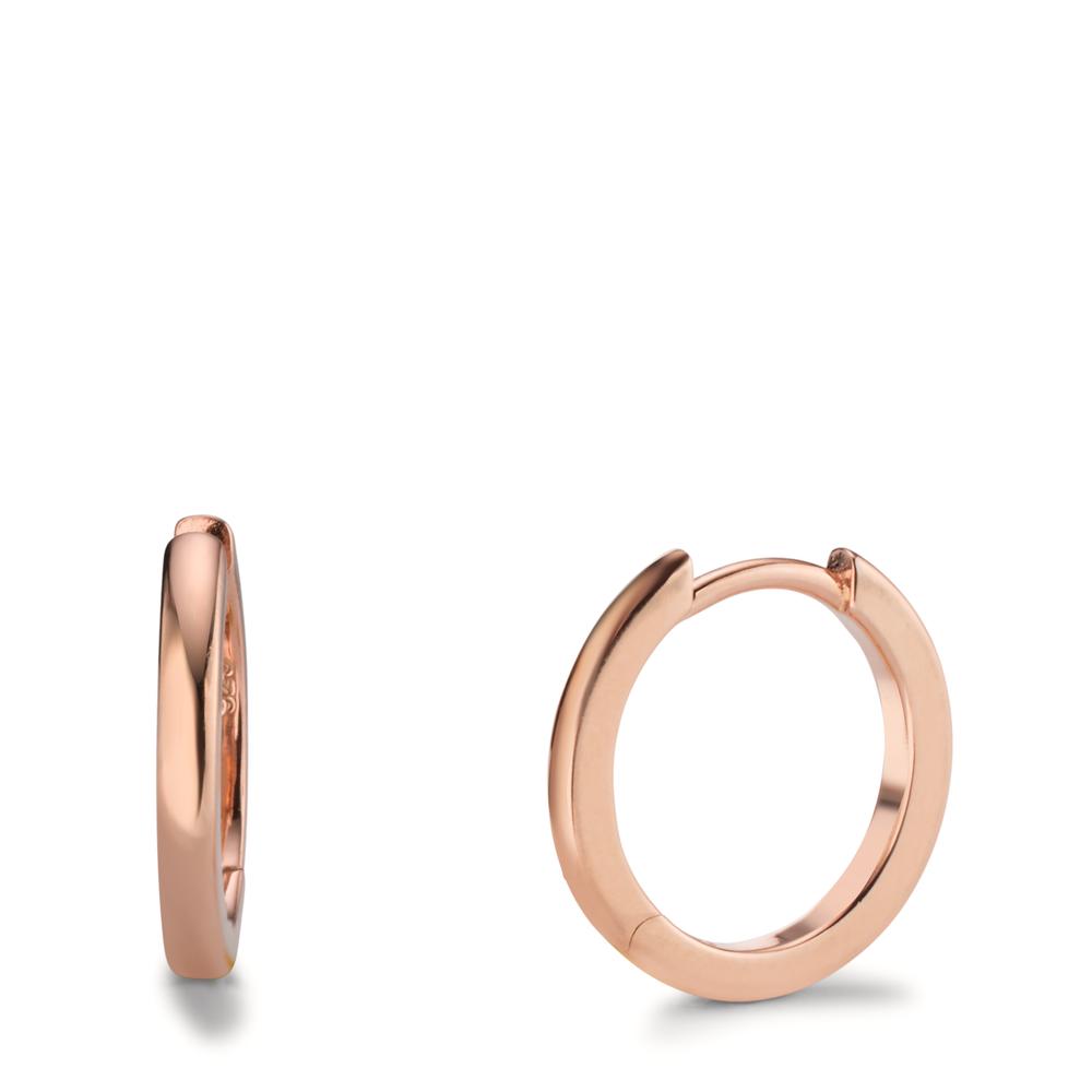 Créoles à charnières Argent Zircone rosé Plaqué or-608346