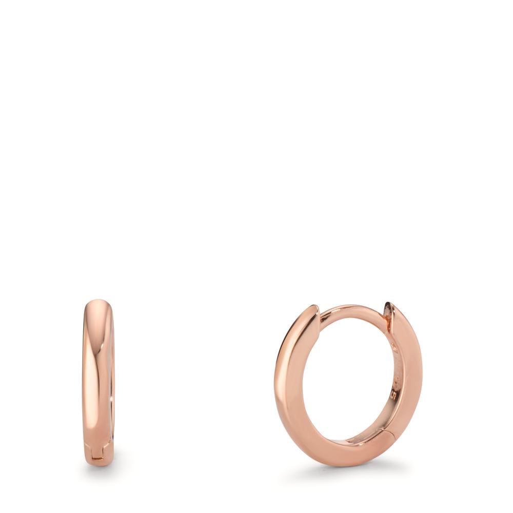 Créoles à charnières Argent Zircone rosé Plaqué or-608347