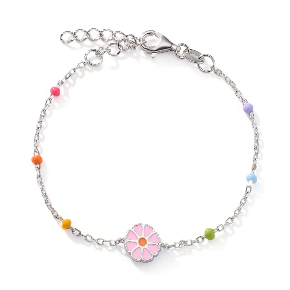 Bracelet Argent Rhodié Fleur 16-19 cm-608356
