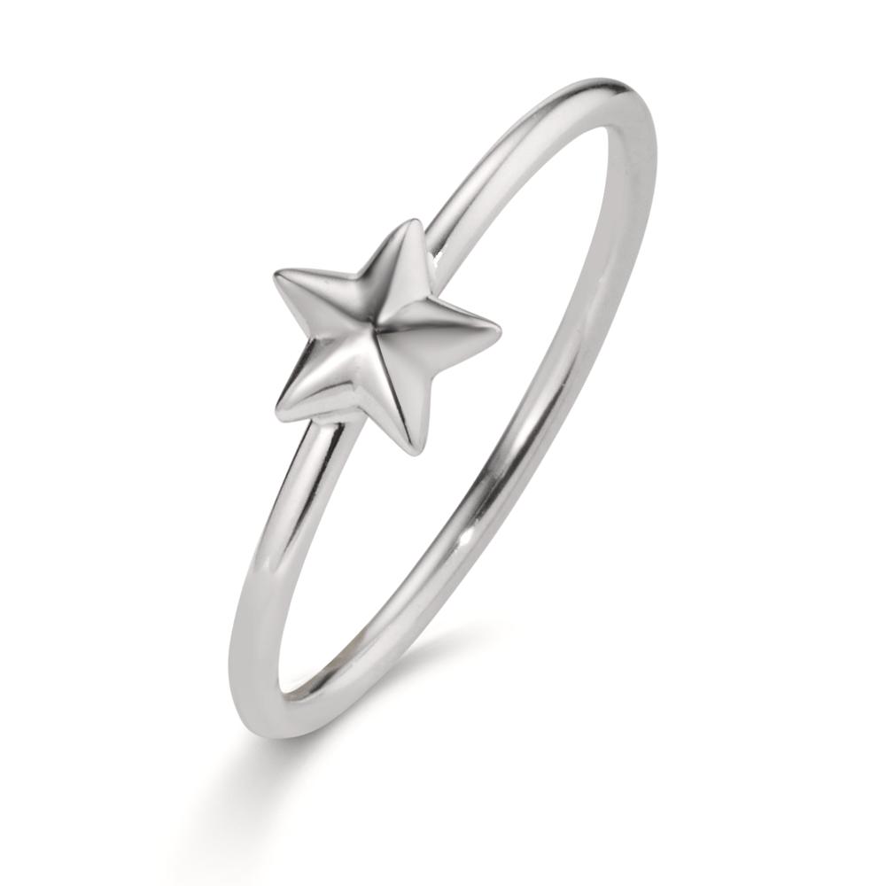 Bague Argent Rhodié Étoile-608375
