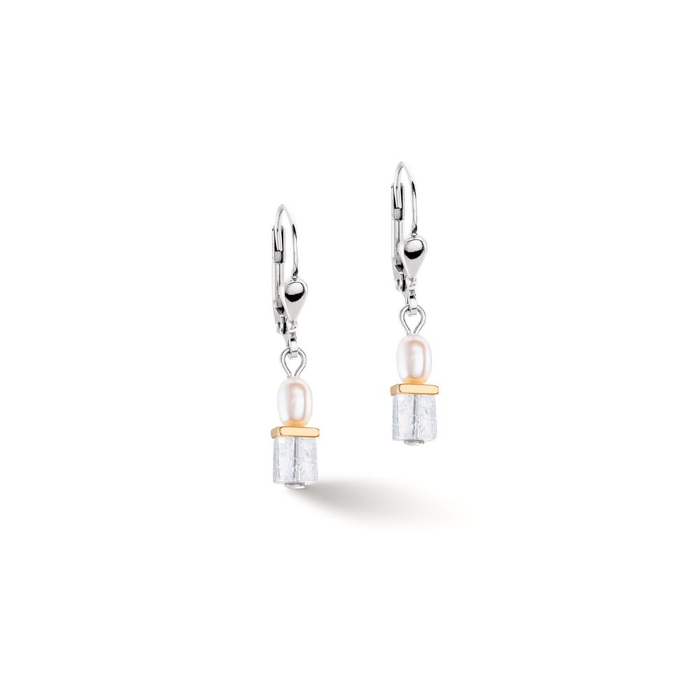Pendant d'oreilles Acier inoxydable jaune PVD-608582