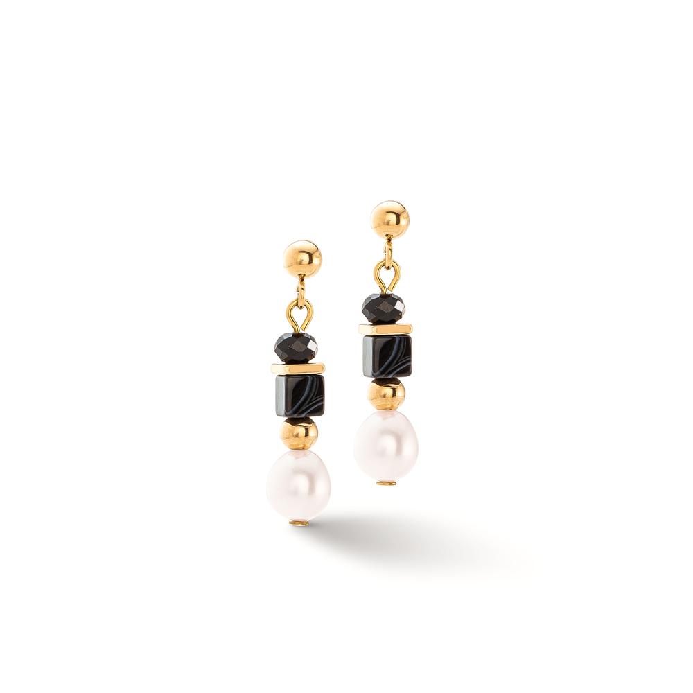 Pendant d'oreilles Acier inoxydable jaune PVD-608588