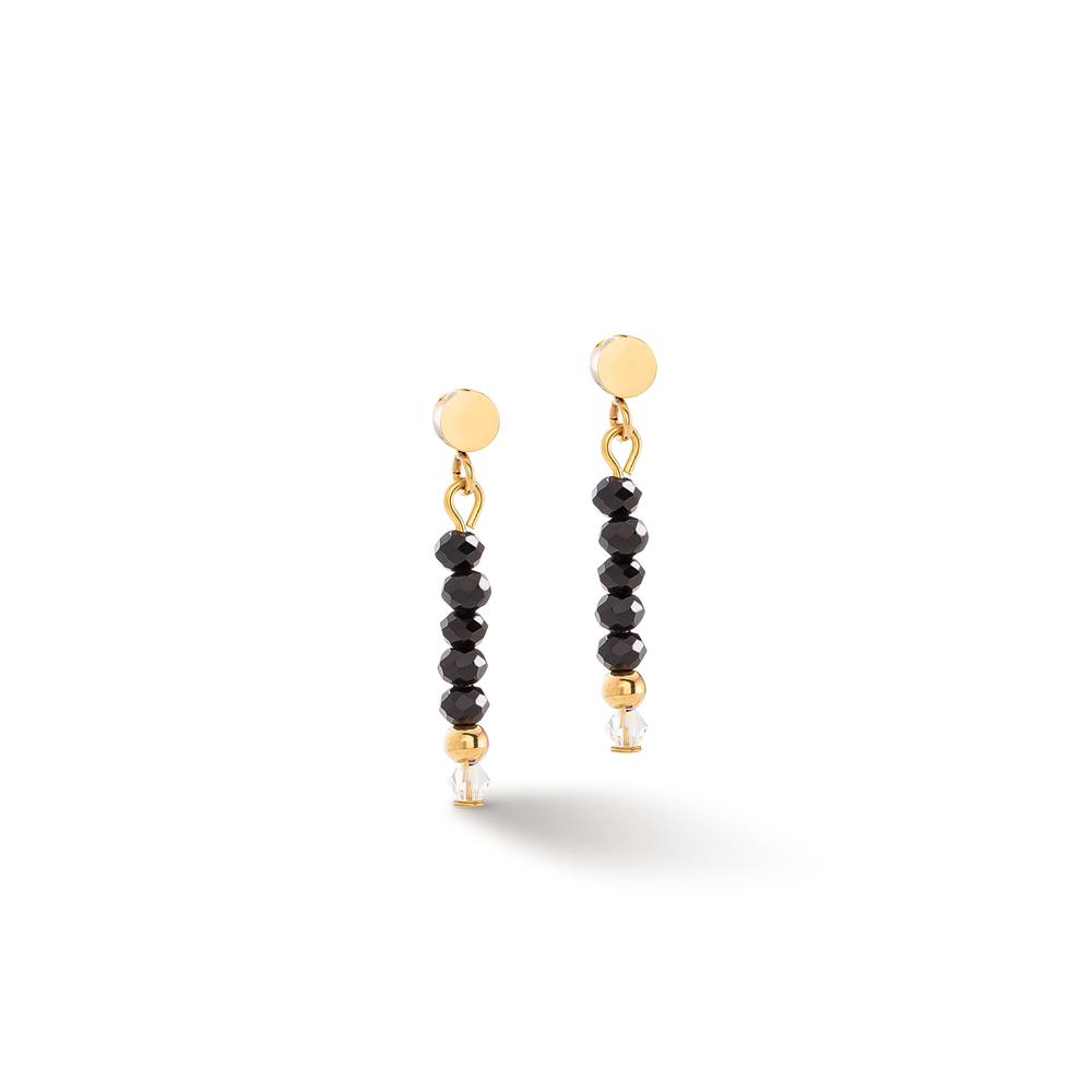 Pendant d'oreilles Acier inoxydable jaune PVD-608599