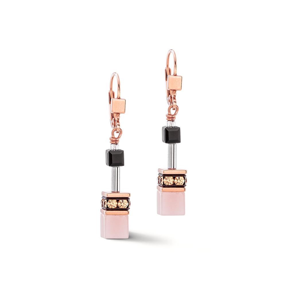 Pendant d'oreilles Acier inoxydable rosé PVD-608611