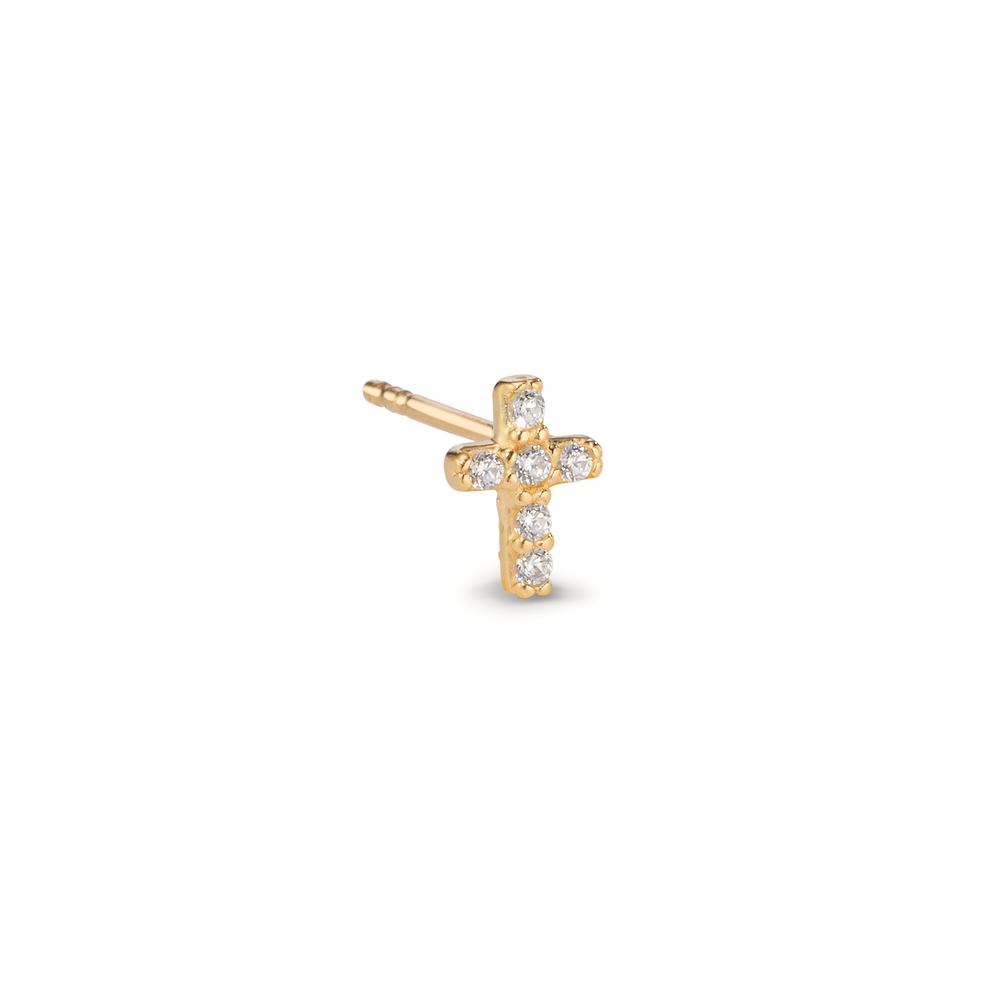 Clous d'oreilles Or jaune 9K Zircone-608700