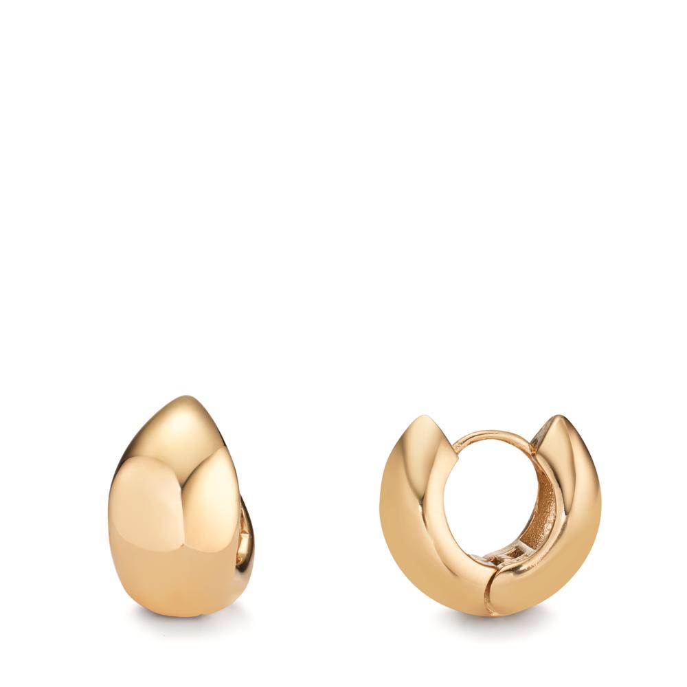 Créoles à charnières Bronze plaqués or 3 microns-608832