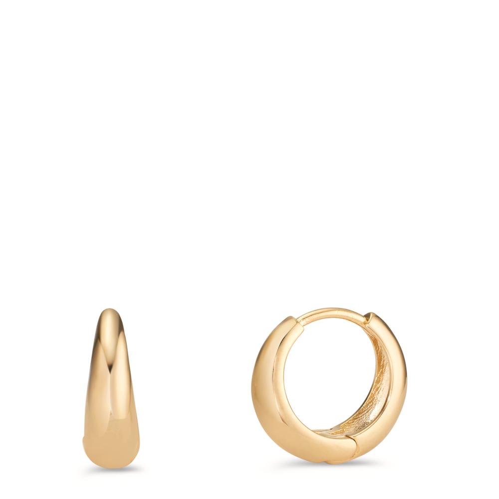 Créoles à charnières Bronze plaqués or 3 microns-608837