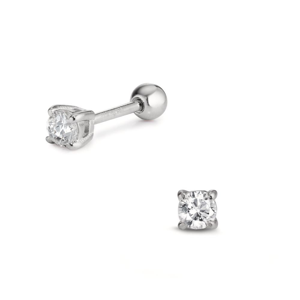 Piercing Argent Zircone Rhodié Ø3 mm-609133