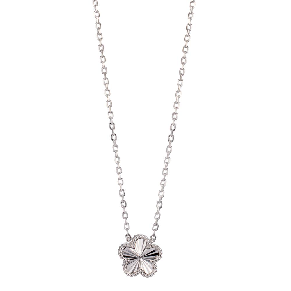 Collier Argent Rhodié Fleur 40-45 cm-609153
