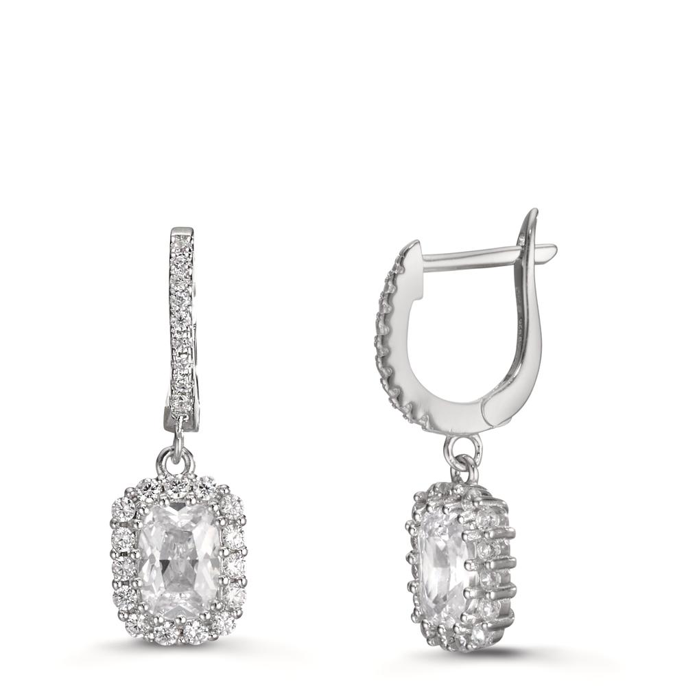 Pendant d'oreilles Argent Zircone Rhodié-609173