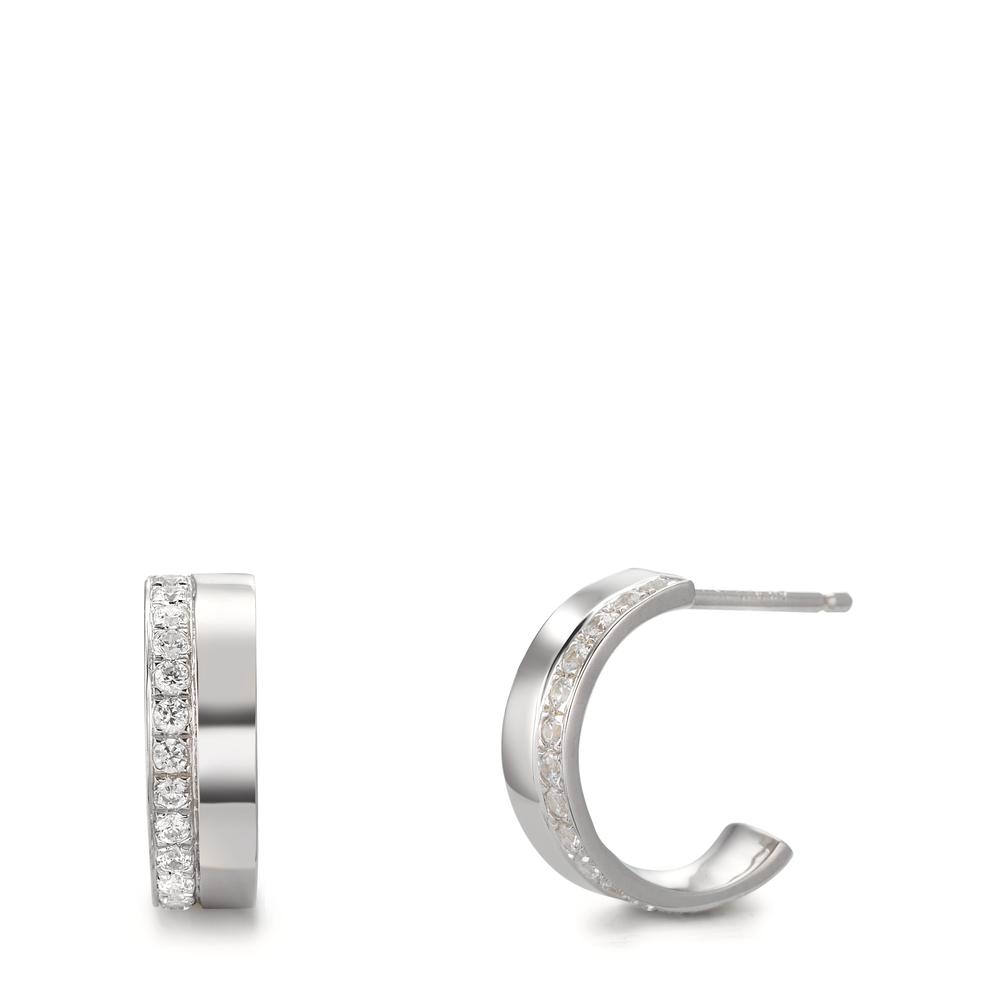 Créoles Argent Zircone Rhodié-609276