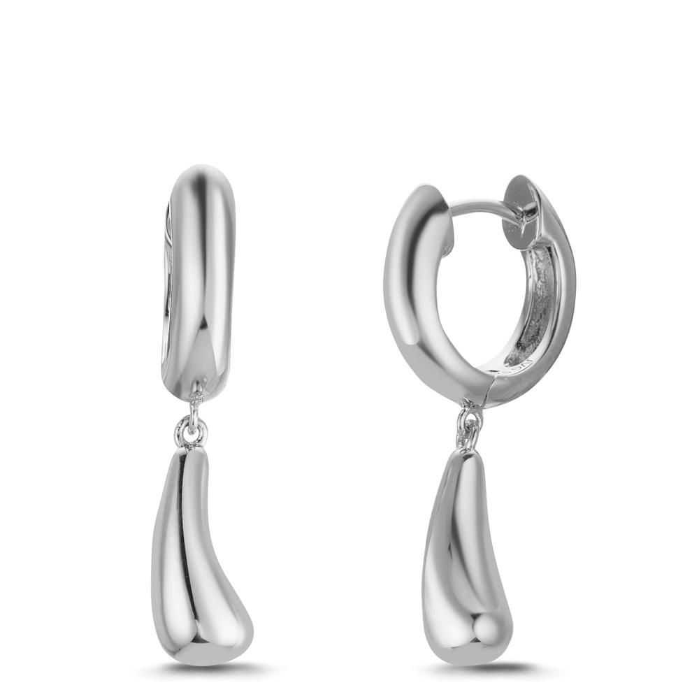 Créoles à charnières Argent Rhodié-609288