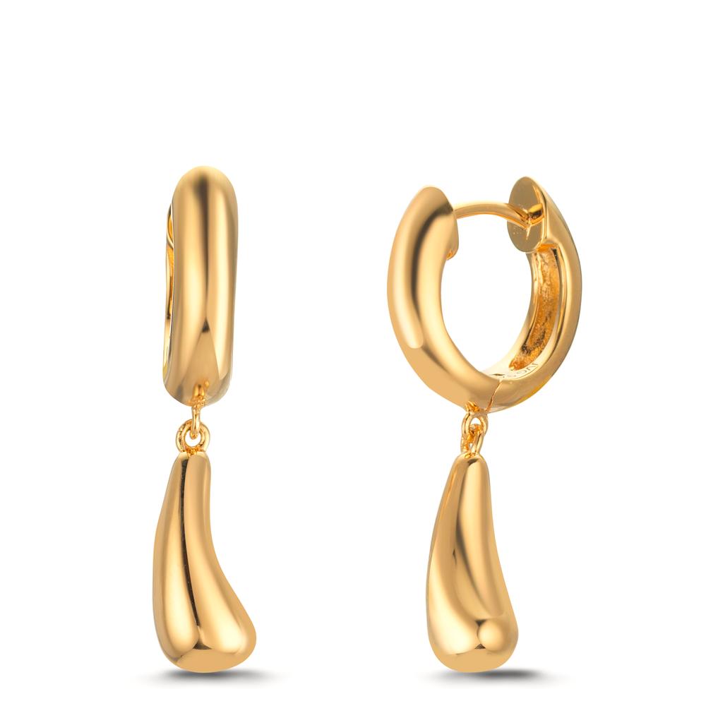 Créoles à charnières Argent jaune Plaqué or-609289