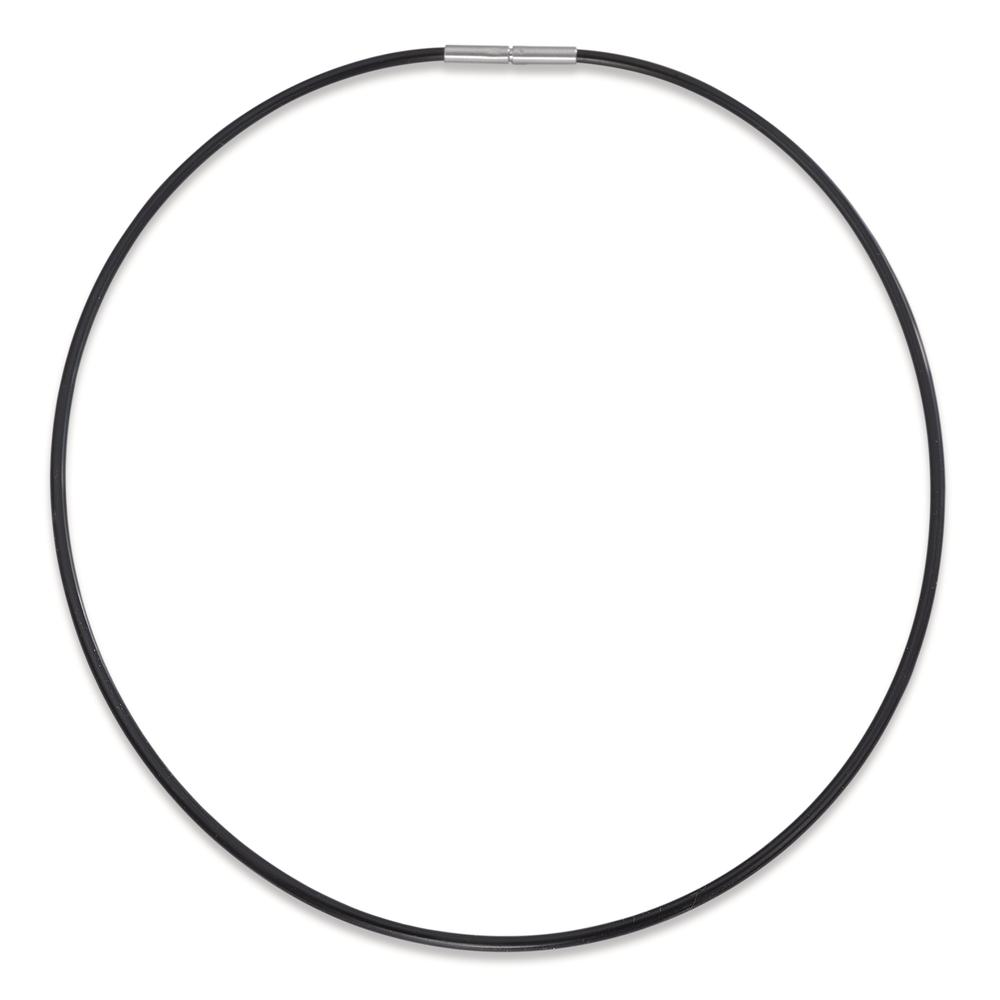 Collier Caoutchouc, Acier inoxydable 60 cm-609467