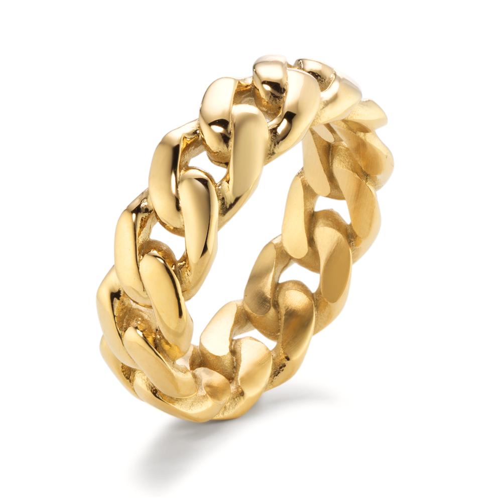 Bague Acier inoxydable jaune PVD-609483