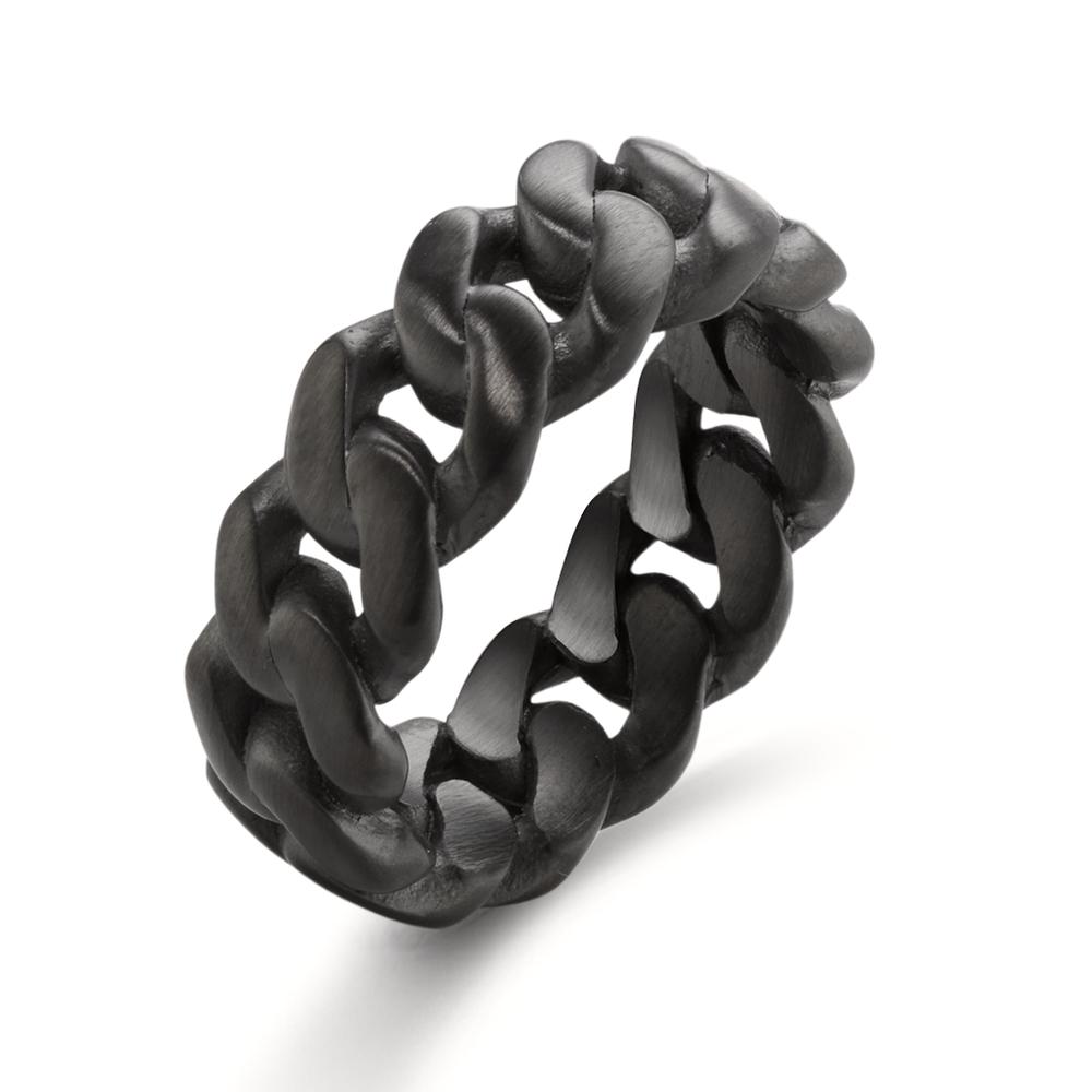 Bague Acier inoxydable gris PVD-609484