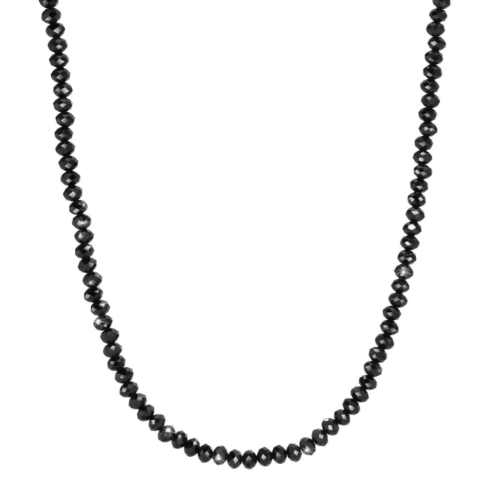 Collier Acier inoxydable Spinelle noir, 4 mm noir PVD 55 cm-609519