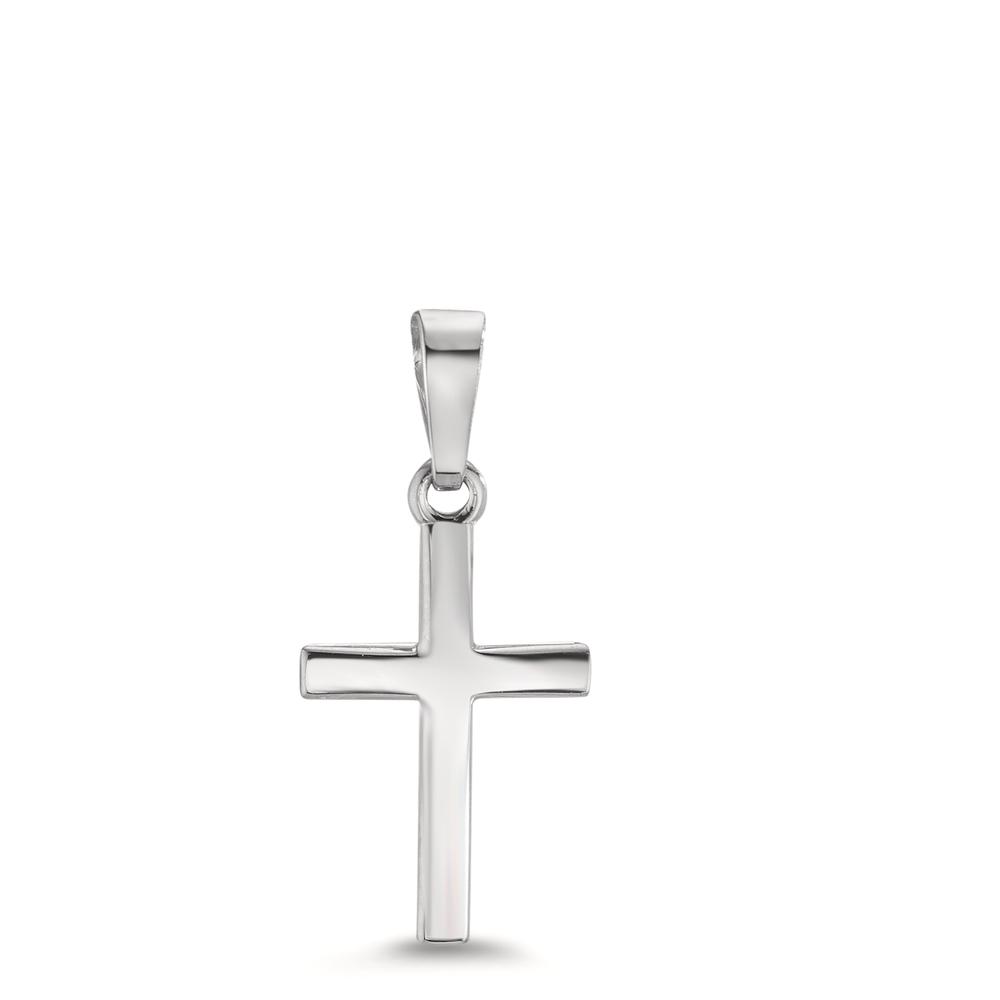Pendentif Or blanc 18K Croix-609685
