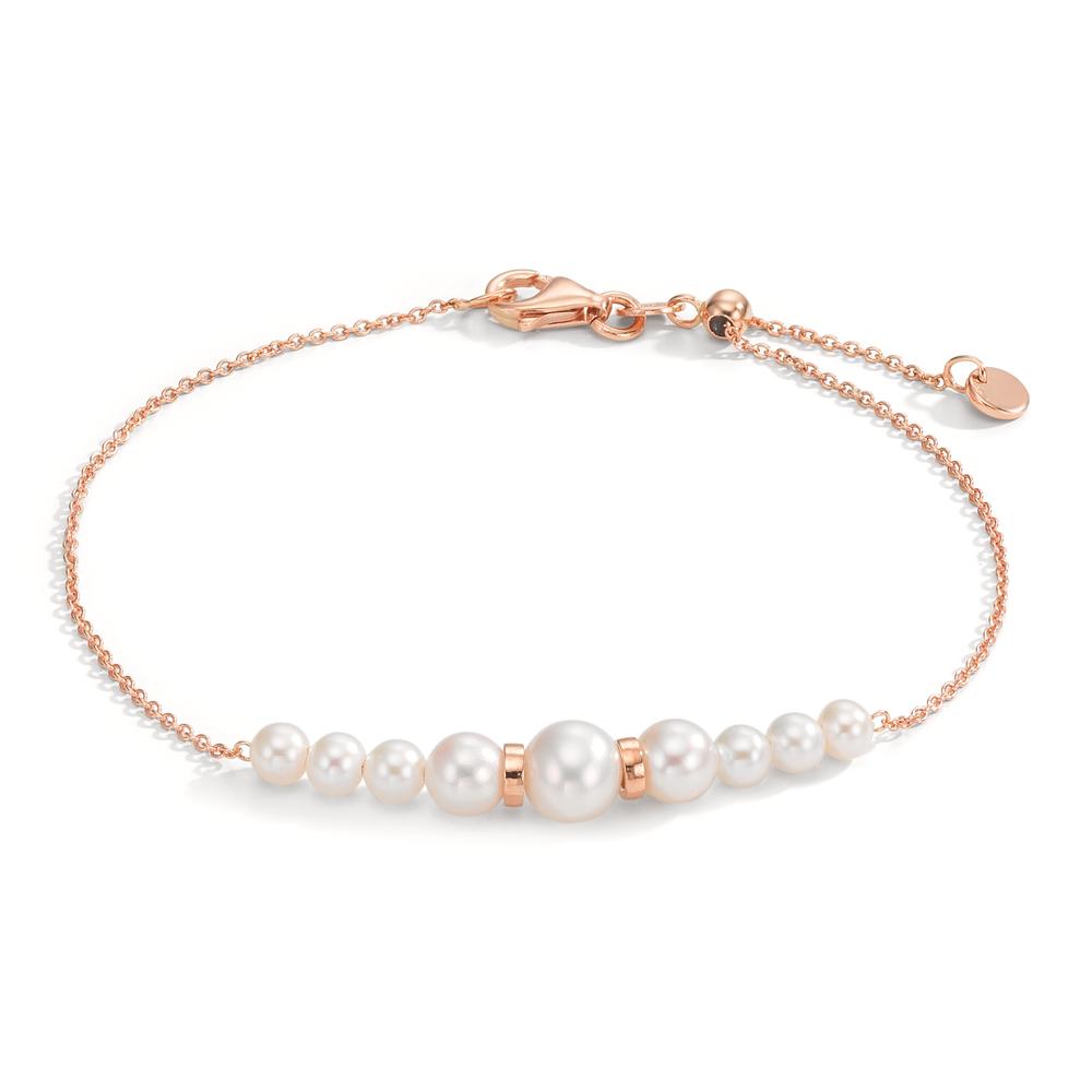 Bracelet Or rouge 18K perle d'eau douce, 9 Perles 15-18 cm-609738