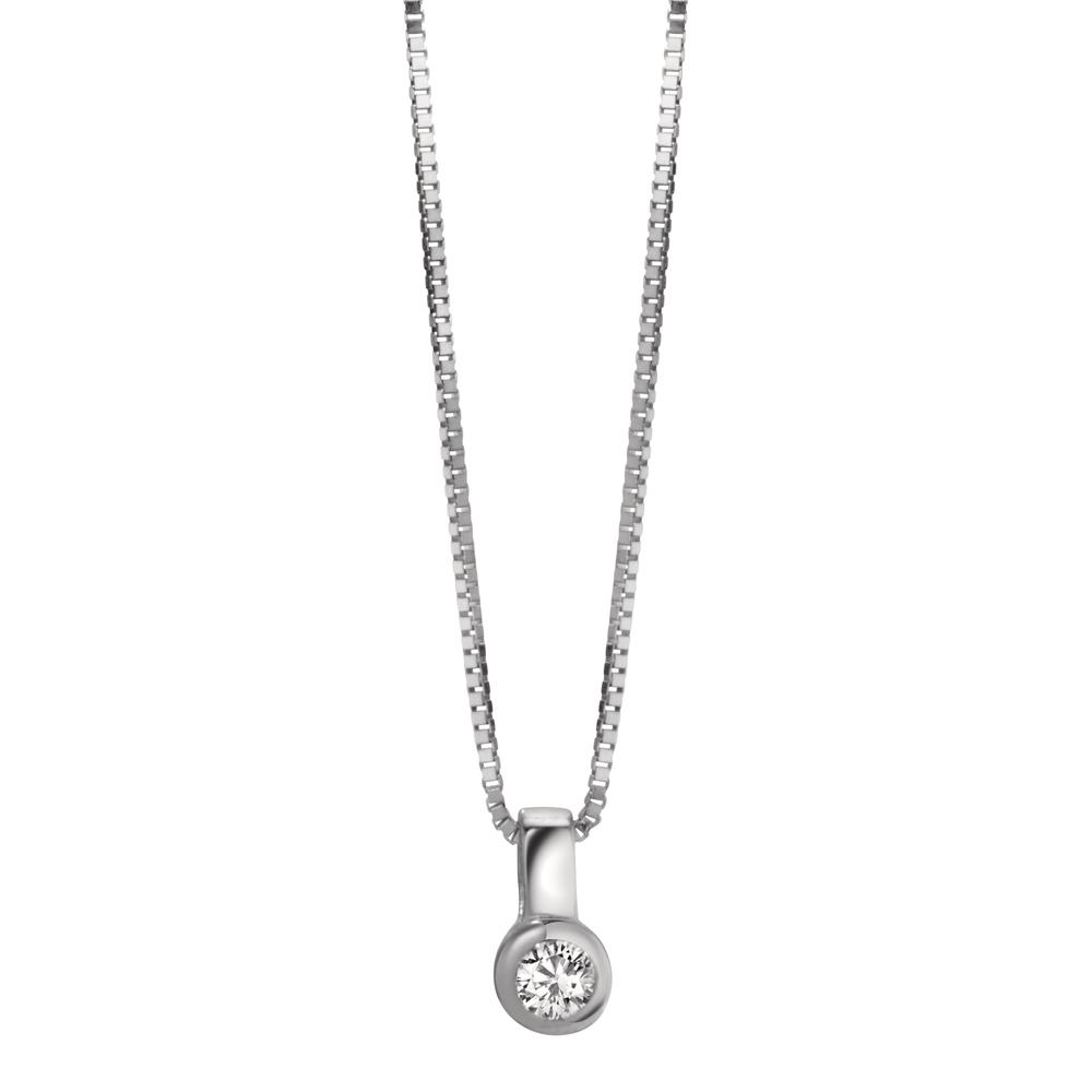 Collier Or blanc 9K Zircone 40 cm Ø3.5 mm-609819