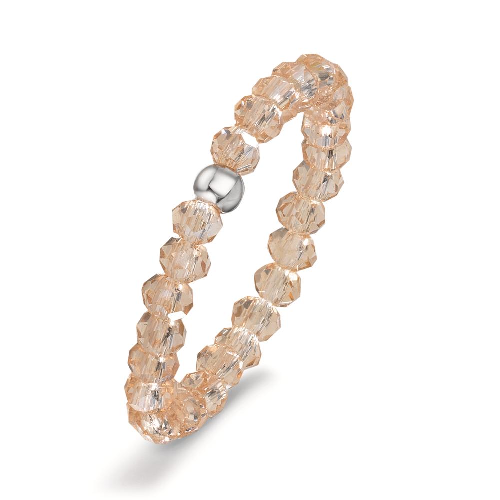 Bague Acier inoxydable Cristal champagne, 3 mm-609934