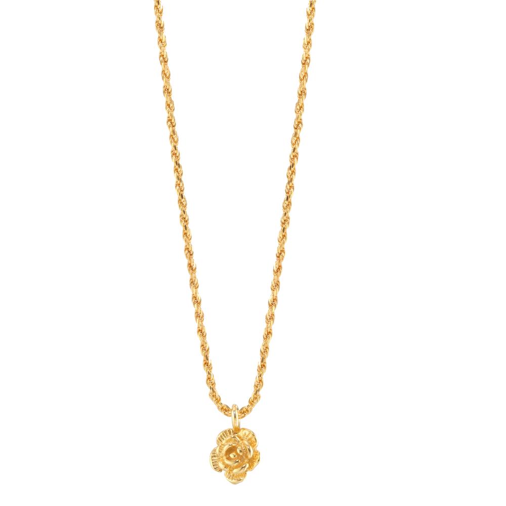 Collier Argent jaune Plaqué or Rose 42-45 cm-609951