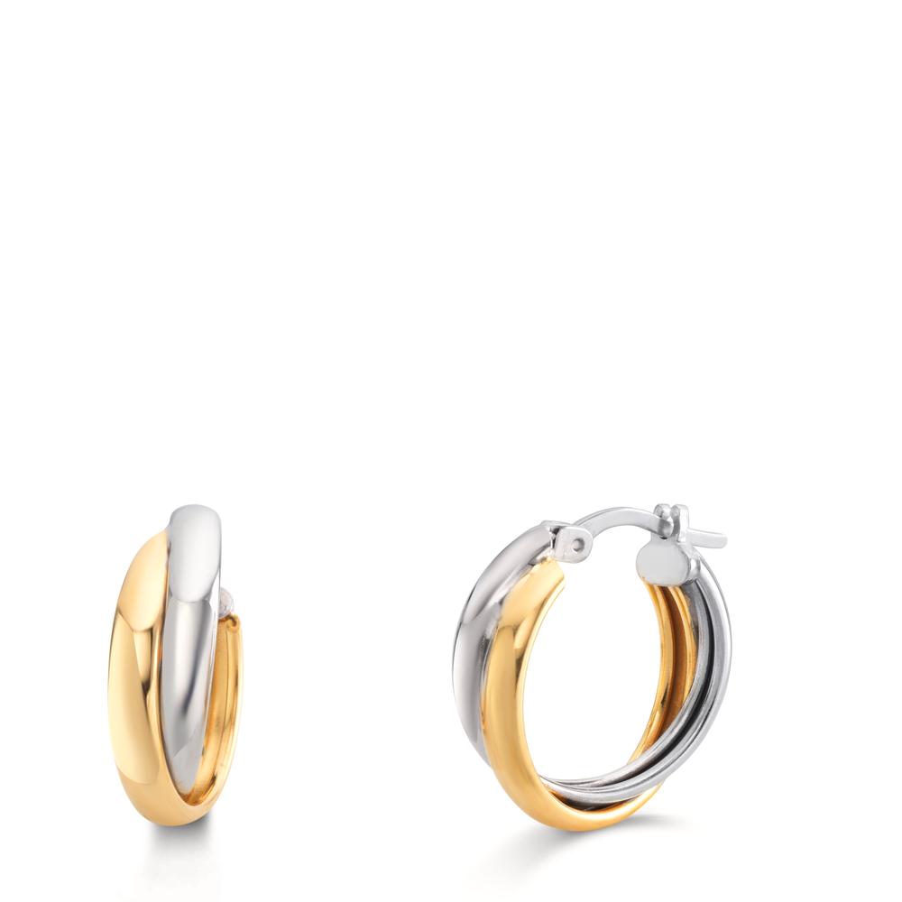 Créoles Argent jaune Bicolore-609960