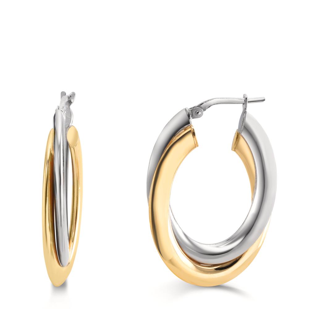 Créoles Argent jaune Bicolore-609961