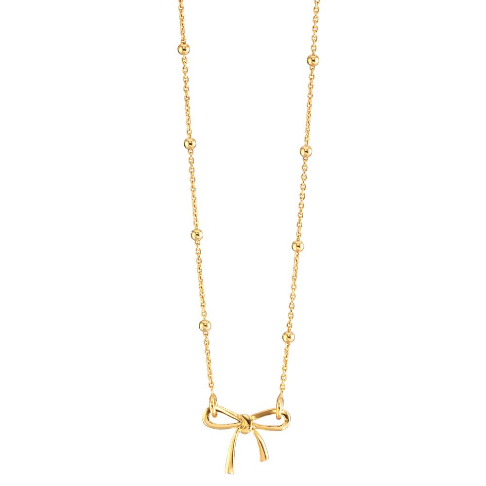 Collier Argent jaune Plaqué or Noeud 42-45 cm-609962