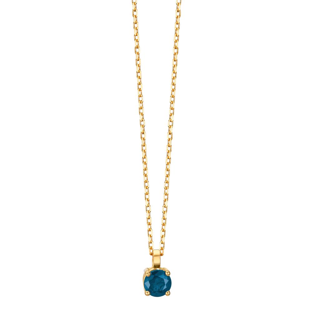 Collier 750/18 K Gelbgold Saphir 0.28 ct 42 cm-609971
