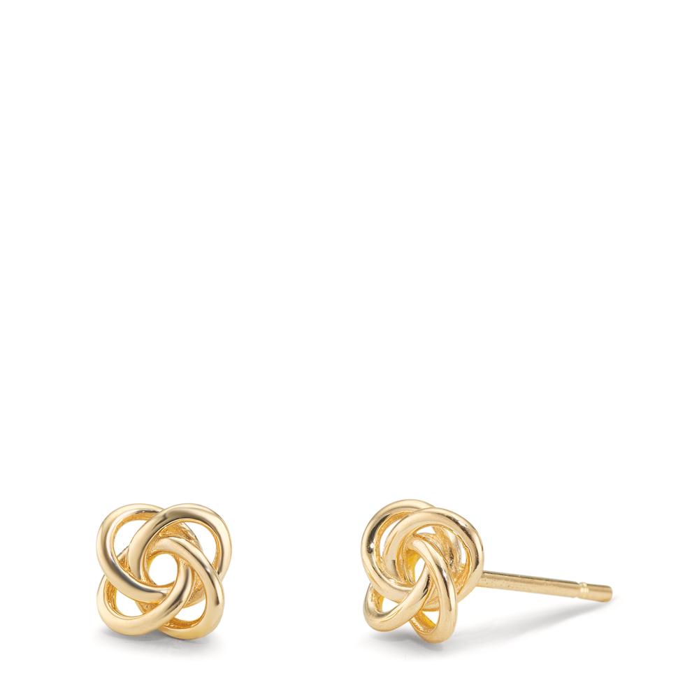 Clous d'oreilles Or jaune 9K Nœud Ø5.5 mm-610001