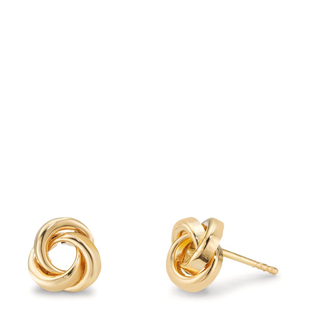 Clous d'oreilles Or jaune 9K Nœud Ø7 mm-610008